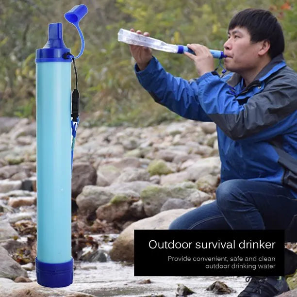 Portable Outdoor Water Purifier Camping Hiking Emergency Survival Water Filter filtration Straws