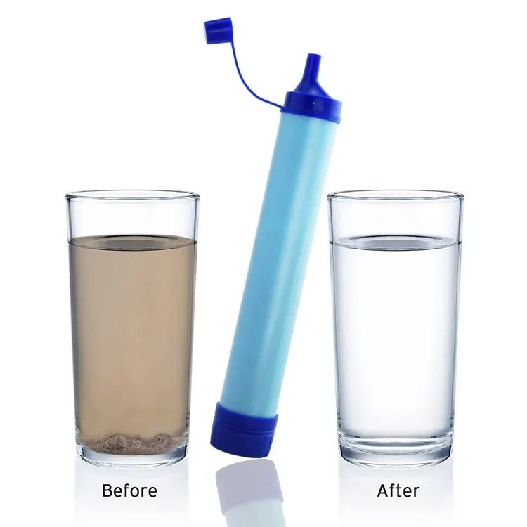 Portable Outdoor Water Purifier Camping Hiking Emergency Survival Water Filter filtration Straws